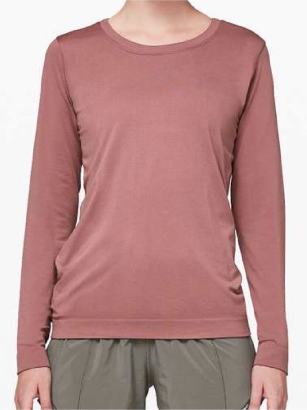 Lululemon Swiftly Relaxed Long Sleeve Size 6 Red Dust